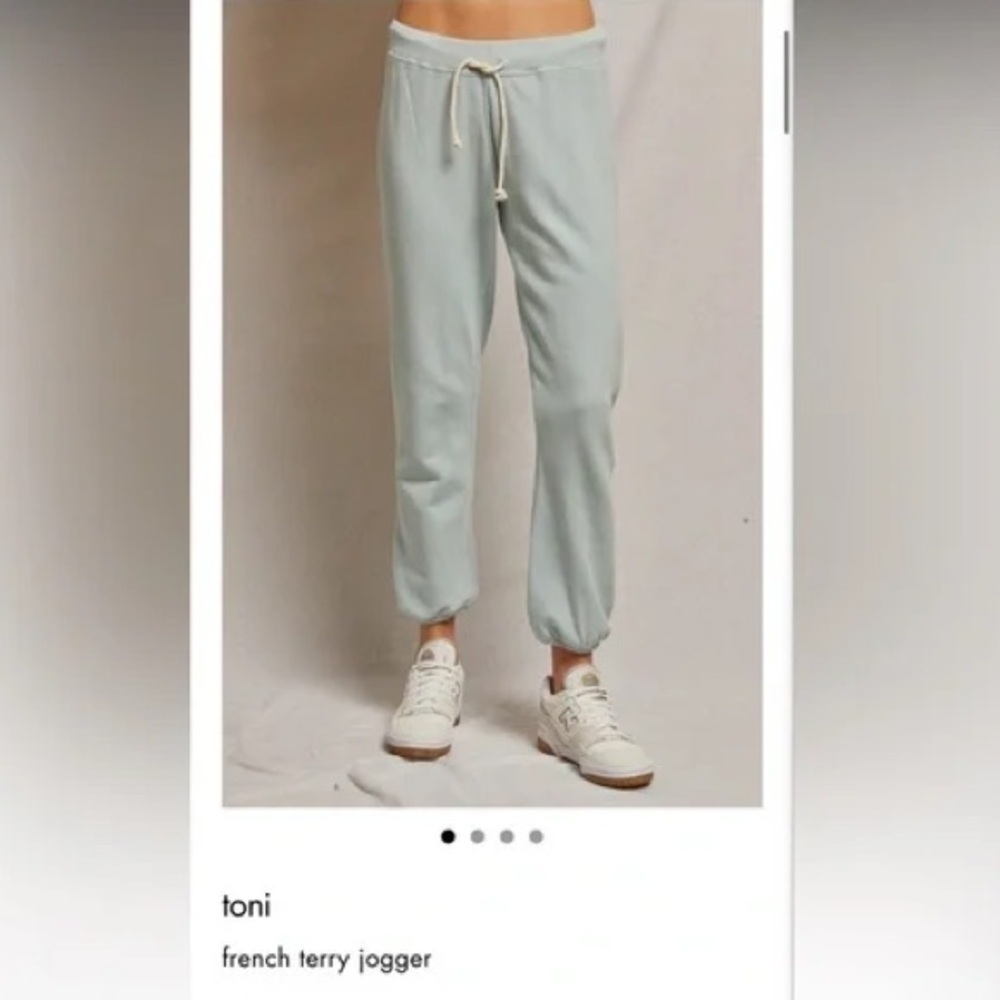 perfectwhitetee French Terry Jogger Mint Beige‎ Grey Size Large